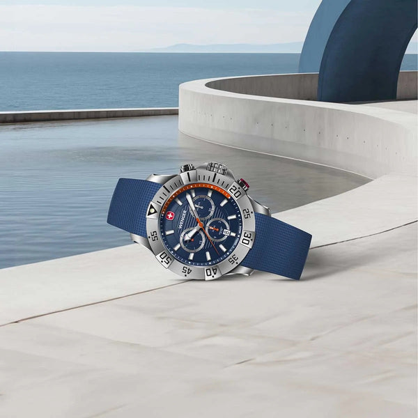 Reloj Wenger Seaforce Silicone Strap Chrono Blue 01.0643.124