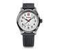 Reloj Wenger Terragraph Black Leather Strap White 01.0541.126