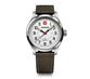 Reloj Wenger Terragraph Brown Leather Strap White 01.0541.120