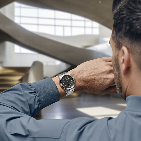 Reloj Wenger Terragraph SS Strap Black 01.0541.122