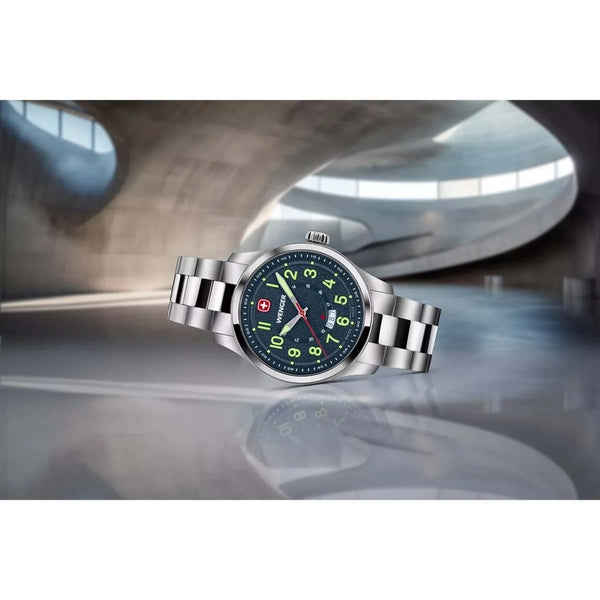Reloj Wenger Terragraph SS Strap Blue 01.0541.123
