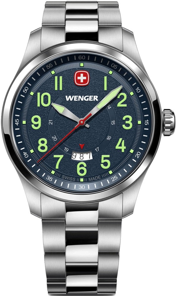 Reloj Wenger Terragraph SS Strap Blue 01.0541.123