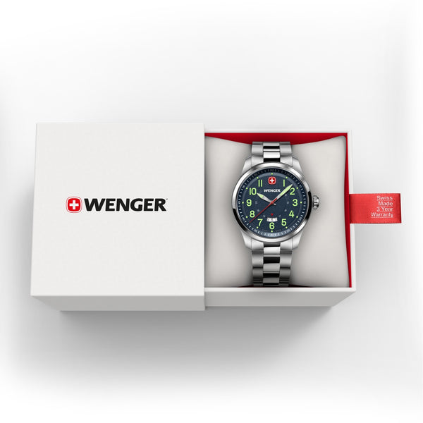 Reloj Wenger Terragraph SS Strap Blue 01.0541.123