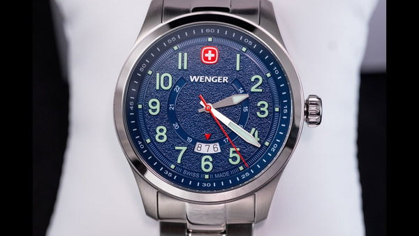 Reloj Wenger Terragraph SS Strap Blue 01.0541.123