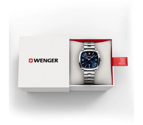 Reloj Wenger Vintage Sport Blue Cuarzo Steel 01.1921.110