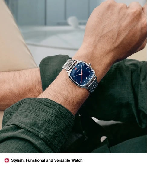 Reloj Wenger Vintage Blue Cuarzo Steel 01.1921.103