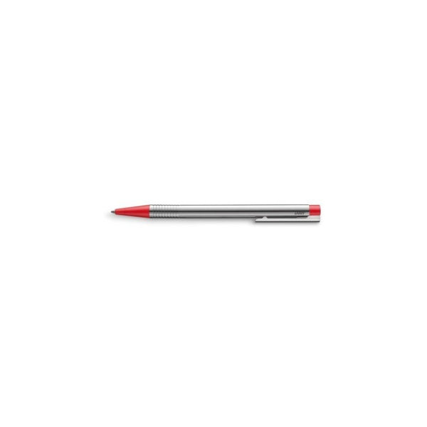 Lapicera Boligrafo Lamy Logo Stainless Steel Matt Red