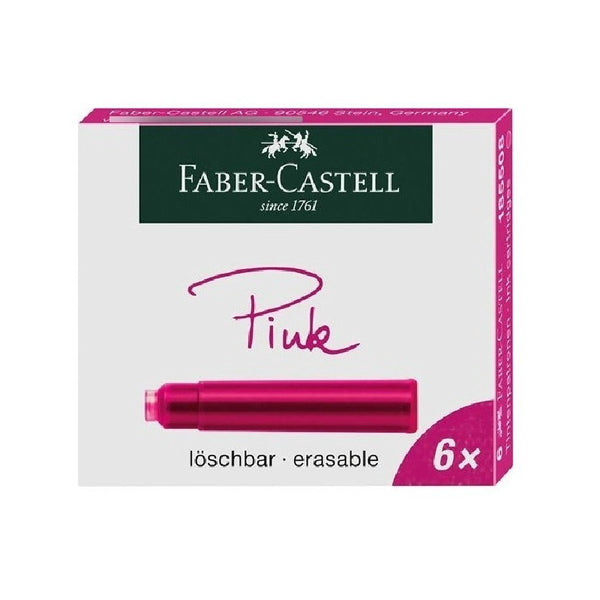 Tinta Para Pluma Fuente Faber-castell - Cartridges - Rosado