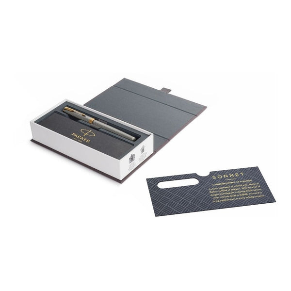 Lapicera Roller Parker Sonnet Silver With Ciselé Pattern