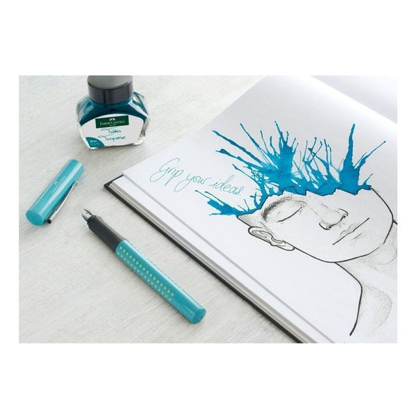 Tinta Para Pluma Fuente Faber-castell - Cartridges- Turquesa