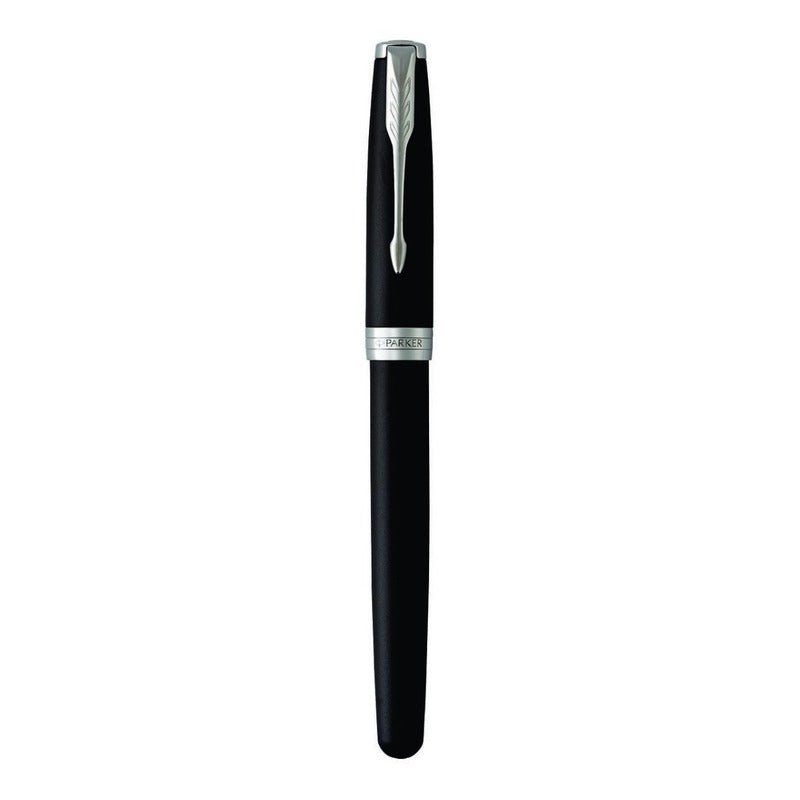 Lapicera Pluma Parker Sonnet Matte Lacquered Black Silver (M)