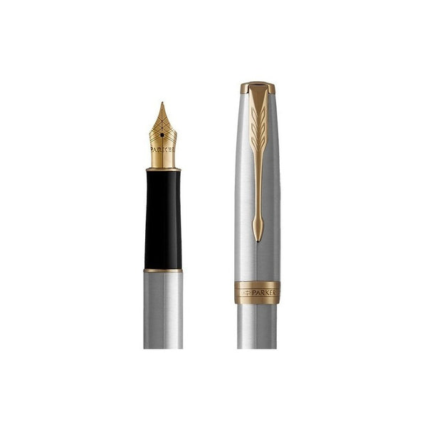 Lapicera Pluma Parker Sonnet Stainless Steel Gt - Medium