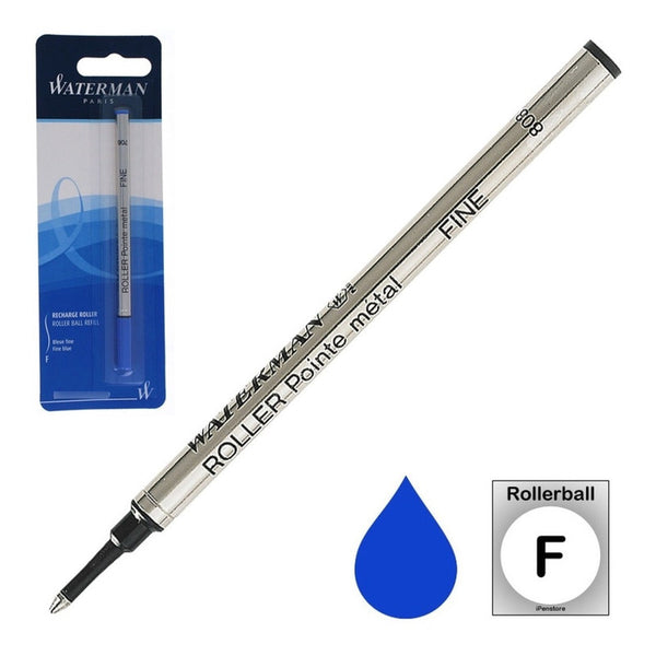 Repuesto Waterman Rollerball Azul - Fine