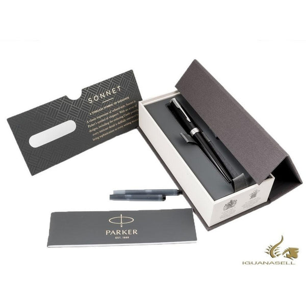 Lapicera Roller Parker Sonnet Black Lacquer Gt