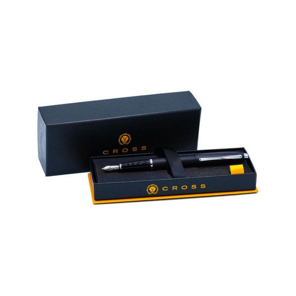 Lapicera Pluma Fuente Cross Calais Black Matte At0116-14ms