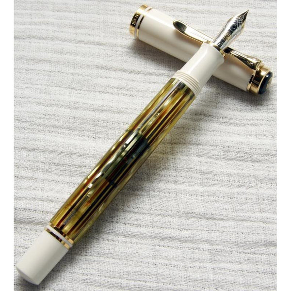 Lapicera Pluma Pelikan M400 Tortoise Shell White - Medium (M)