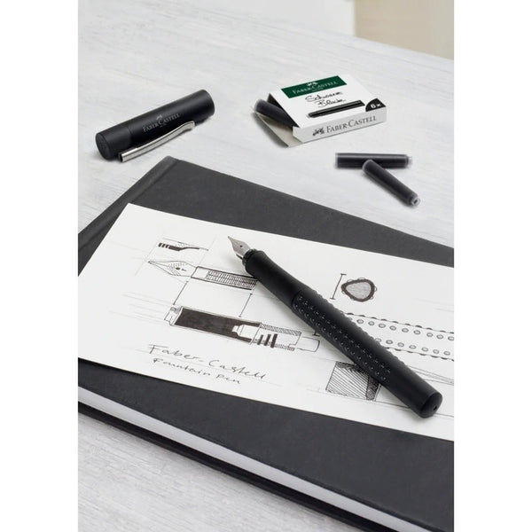 Tinta Para Pluma Fuente Faber-castell - Cartridges - Negro