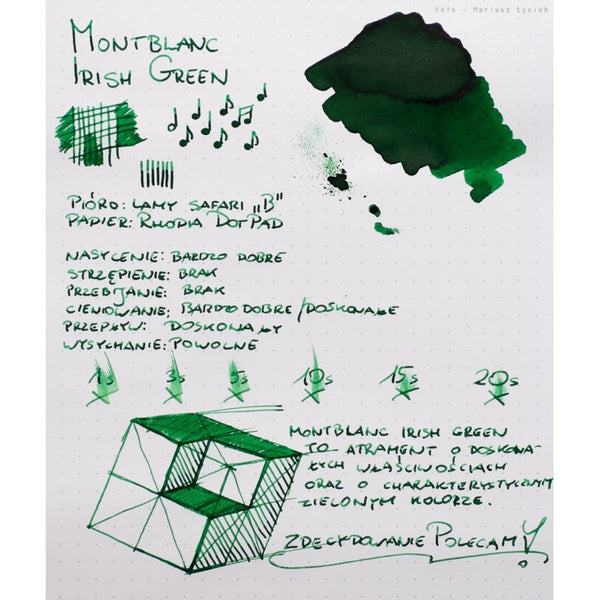 Tinta Montblanc Set Cartridges - Irish Green 128204