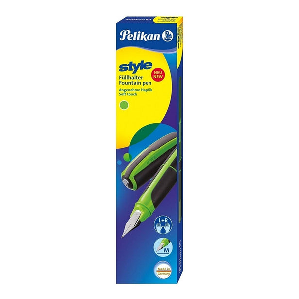 Lapicera Pluma Fuente Pelikan Style - Negro/blanco