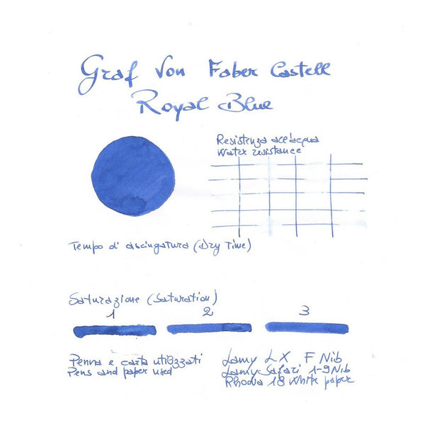 Tinta Para Pluma Fuente Faber-castell - Cartridges- Azul
