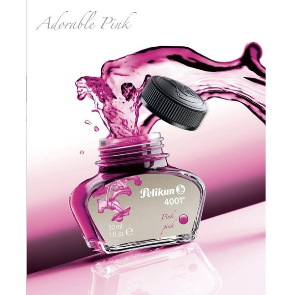 Tinta Para Pluma Fuente Pelikan 4001 - 30 Ml - Rosado