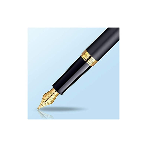 Lapicera Pluma Fuente Waterman Hemisphere Black Matte Gt - M