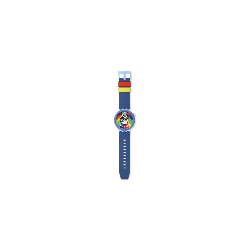 Reloj Swatch Big Bold Bioceramic Peace Hand Love Sb03n105