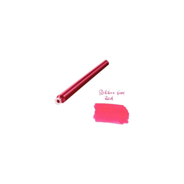 Tinta P/pluma Fuente Pelikan 4001 Cartridges Largo Rojo