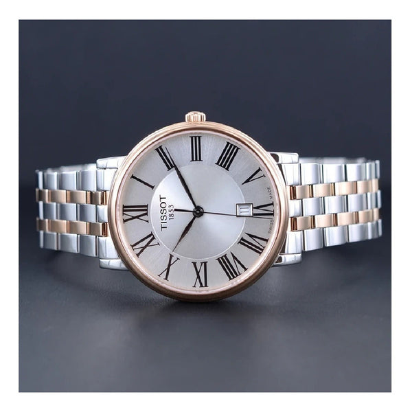 Reloj Tissot Carson Rose Gold Silver Strap T1224102203300