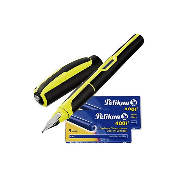 Lapicera Pluma Fuente Pelikan Style - Negro/blanco