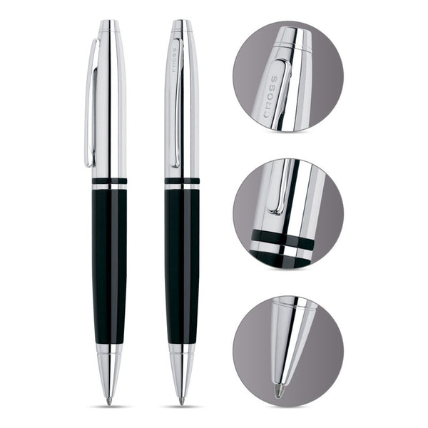 Lapicera Boligrafo Cross Calais Chrome/black At0112-2