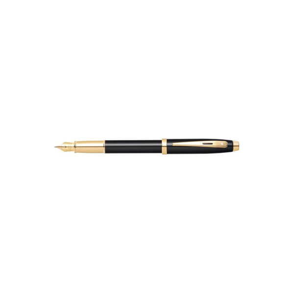 Lapicera Pluma Fuente Sheaffer 100 Gloss Black Gt - Medium