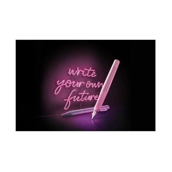 Lapicera Set Grip Faber-castell Rosado Pluma + Boligrafo