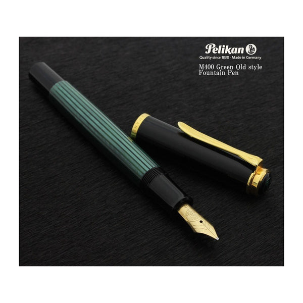 Lapicera Pluma Pelikan M400 Green/black - Broad
