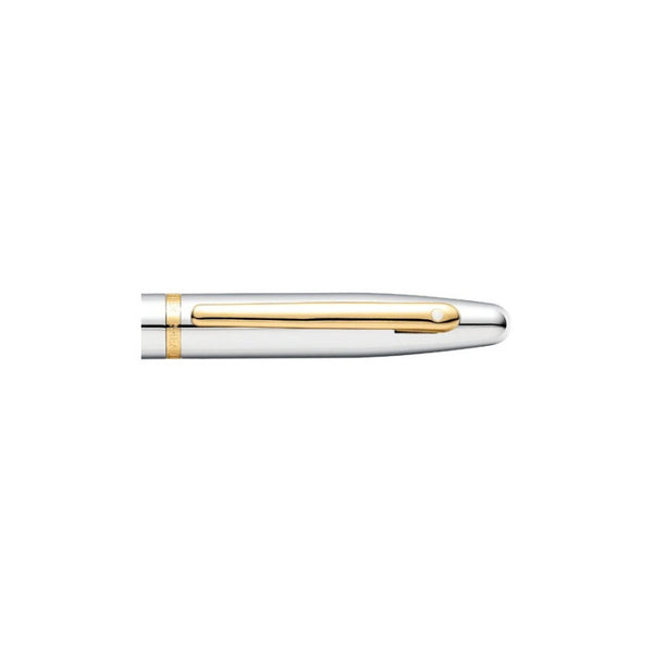Lapicera Rollerball Sheaffer Vfm Chrome With Gold Trim Gt