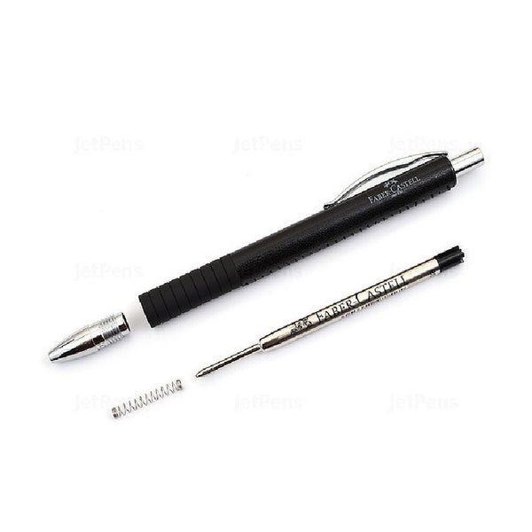 Lapicera Boligrafo Faber-castell Basic Leather Black
