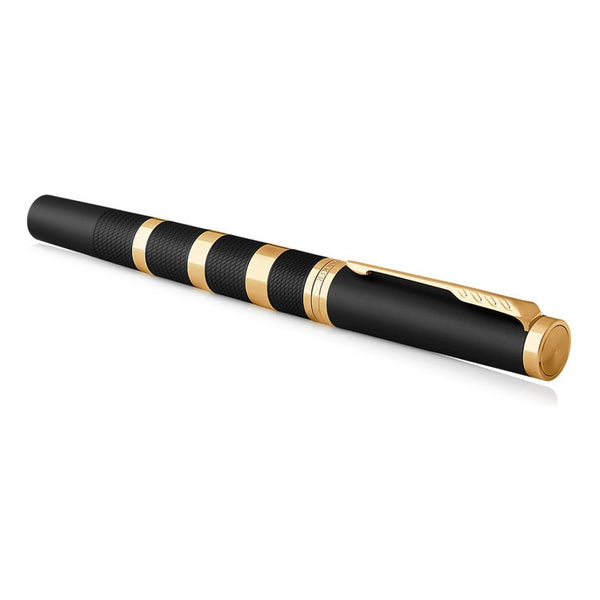 Lapicera Parker 5th Ingenuity Large Black Rubber Gold Trim