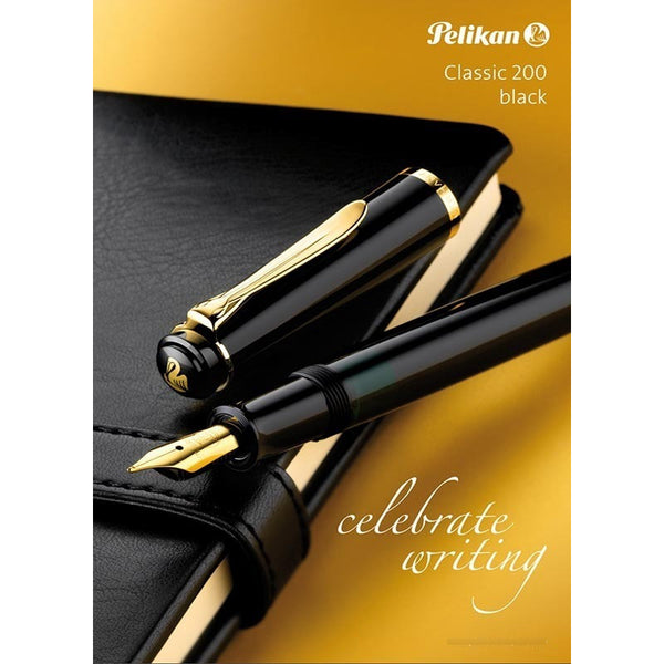 Lapicera Pluma Fuente Pelikan M200 Black - Fine