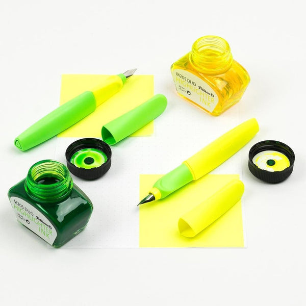 Lapicera Pluma Fuente Pelikan Twist - Amarillo Neon (Medium)