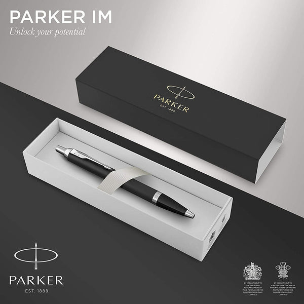 Lapicera Boligrafo Parker Im Matte Black Chrome