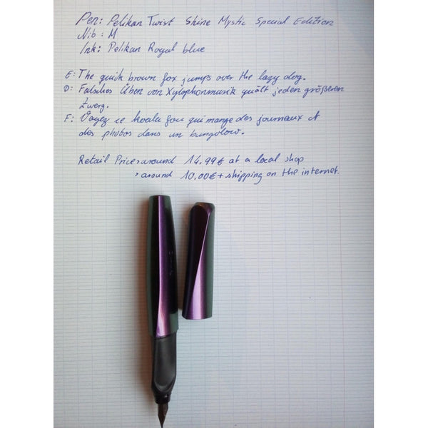 Lapicera Pluma Fuente Pelikan Twist - Shine Mystic