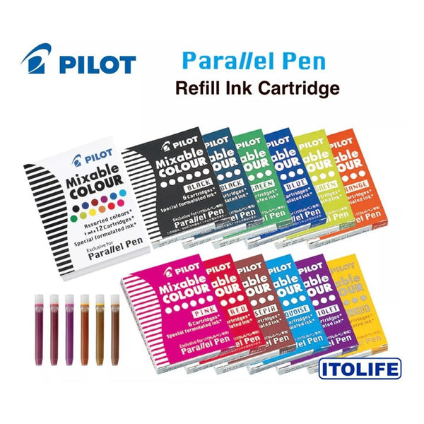 Cartridges Pluma Caligrafia Pilot Parallel Color Turquesa