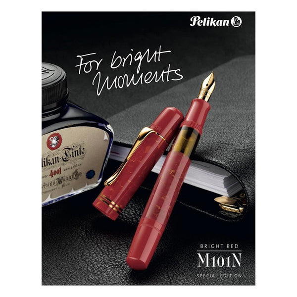 Lapicera Pluma Pelikan M101n Bright Red - Medium