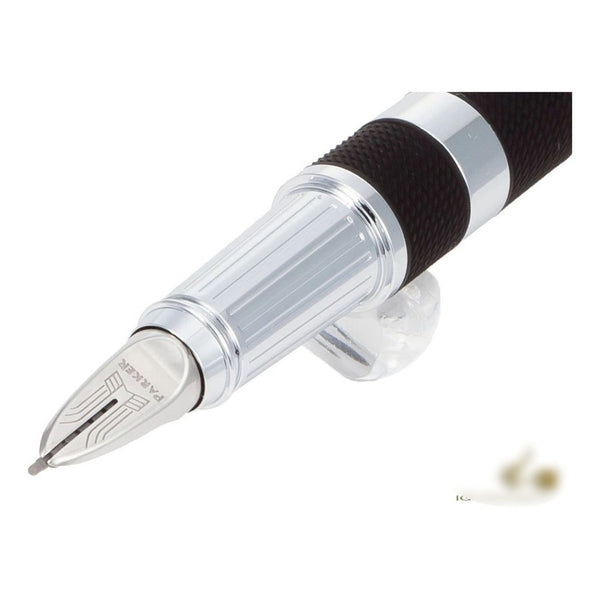 Lapicera Parker 5th Ingenuity Black Rings Lacquer Ct
