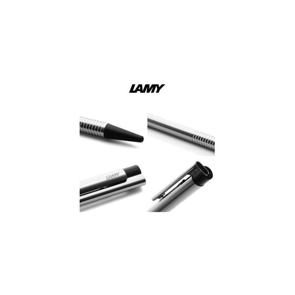 Lapicera Boligrafo Lamy Logo Stainless Steel Matt Black