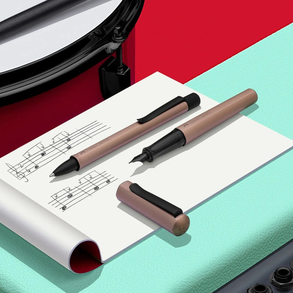 Lapicera Set Hexo Faber-castell Bronze Pluma + Boligrafo