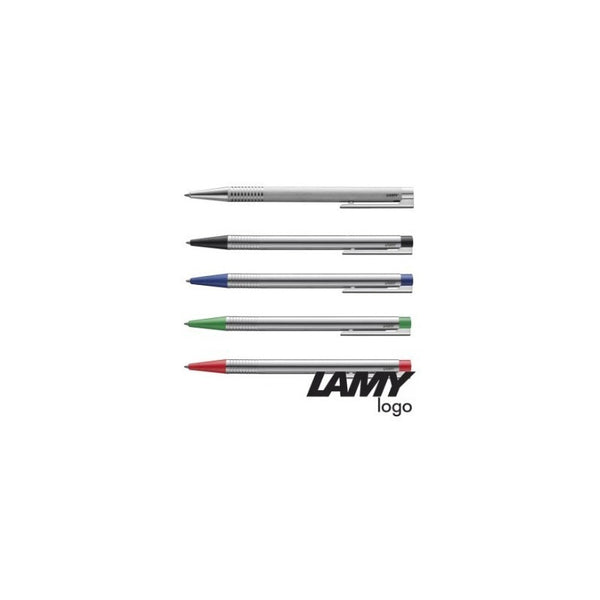Lapicera Boligrafo Lamy Logo Stainless Steel Matt Blue
