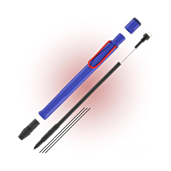 Lapicera Portaminas Lamy Safari Blue Red S.e. - 0.5 Mm