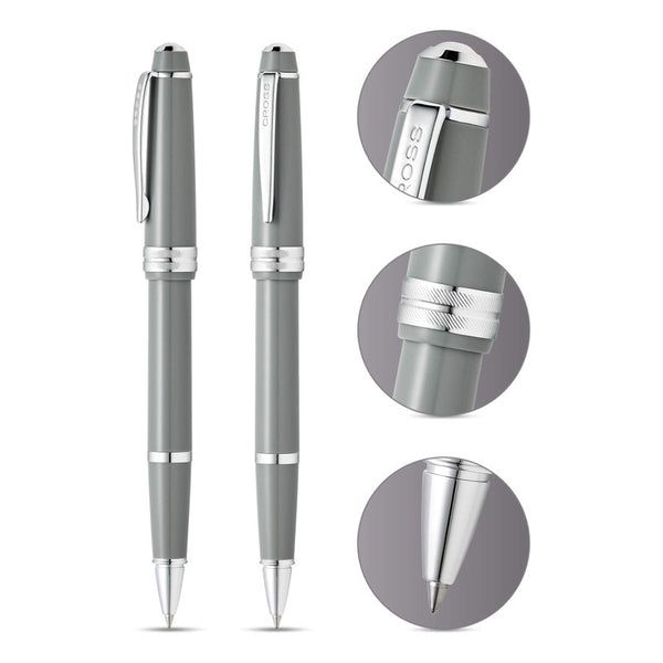 Lapicera Roller Cross Bailey Light Gray At0743-5