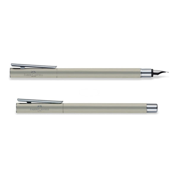 Lapicera Pluma Faber-Castell Neo Slim Stainless St Shiny - Medium (M)